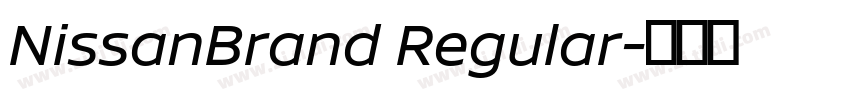 NissanBrand Regular字体转换